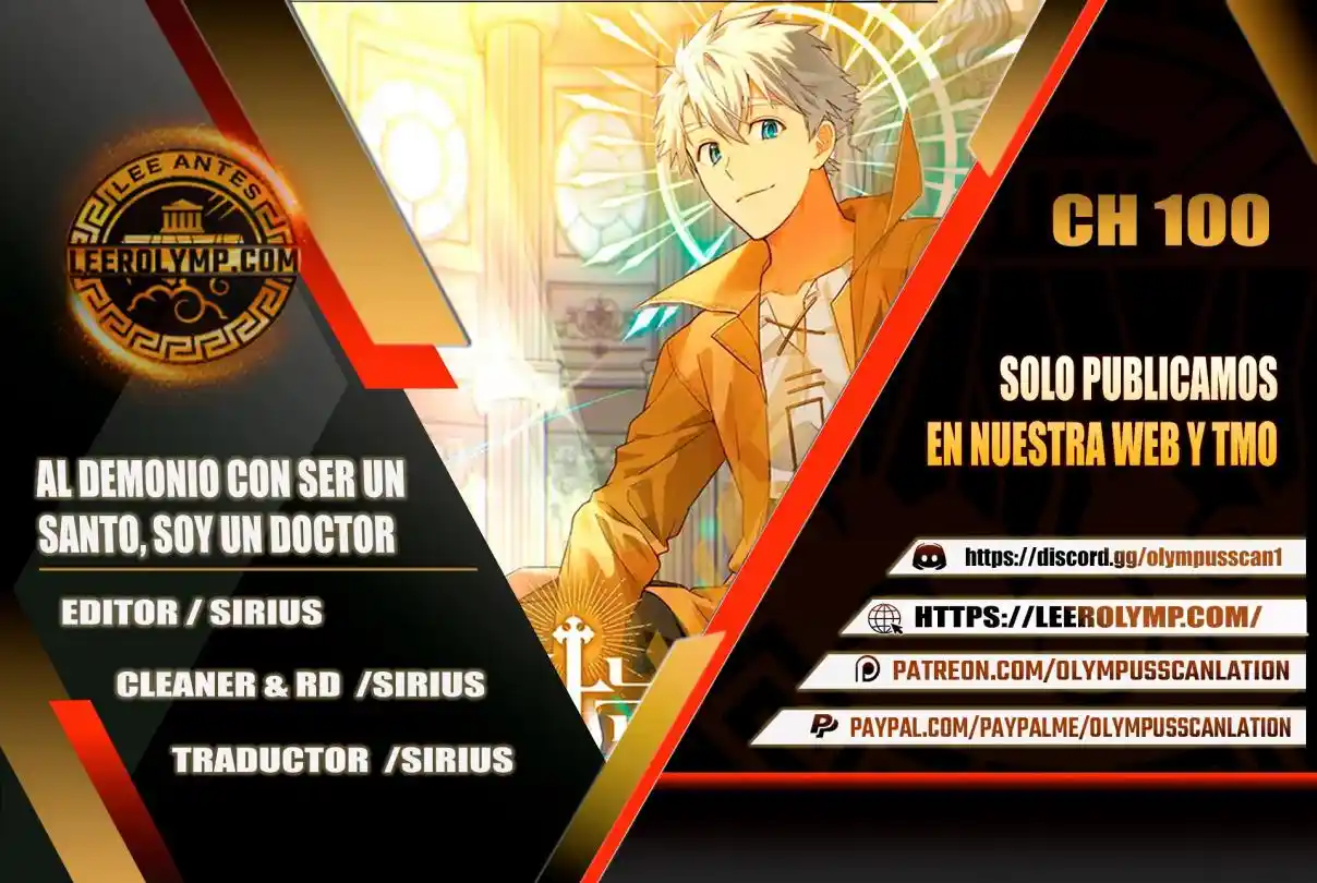 Al Diablo Con Ser Un Santo, Soy Un Médico: Chapter 100 - Page 1