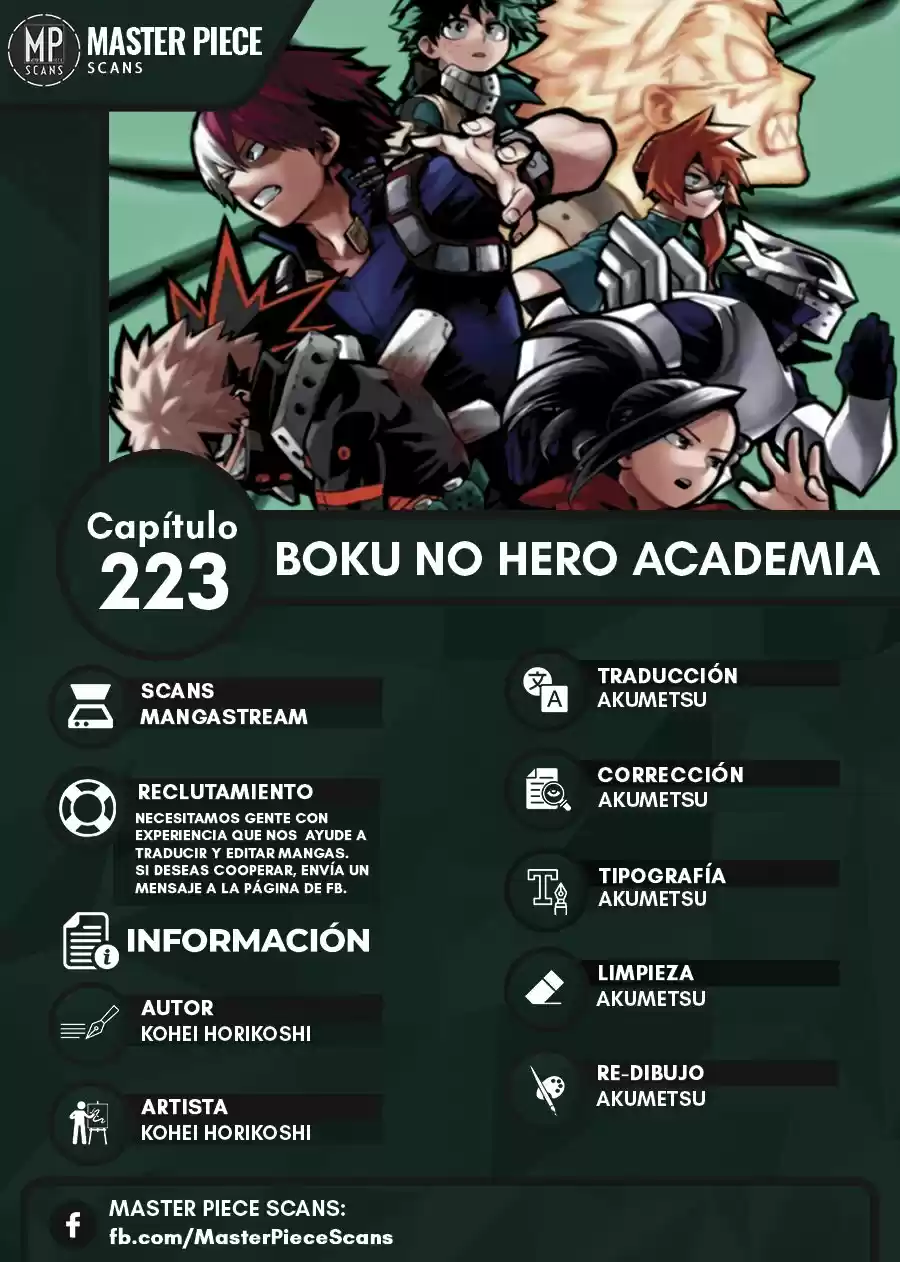 Boku No Hero Academia: Chapter 223 - Page 1