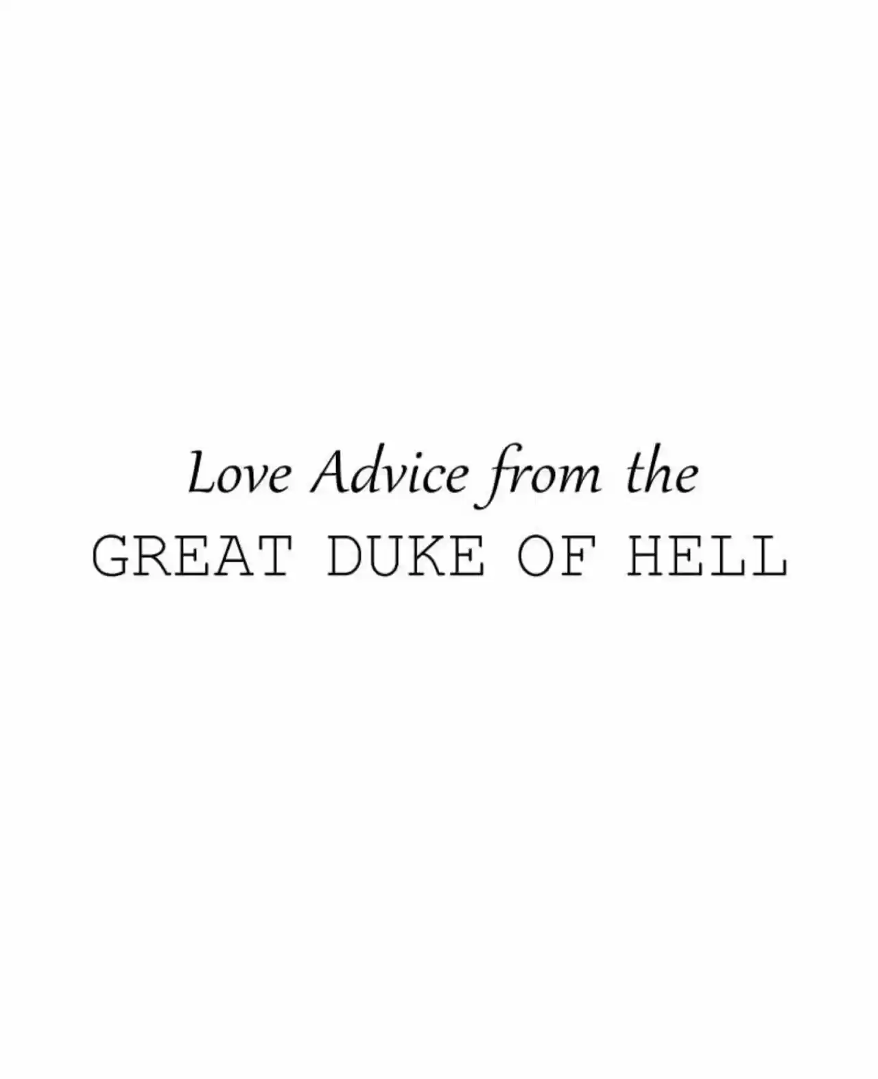 Love Advice From The Great Duke Of Hell: Chapter 45 - Page 1