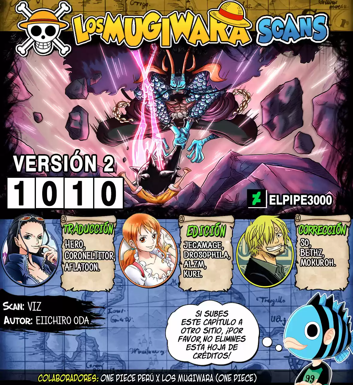 One Piece: Chapter 1010 - Page 1