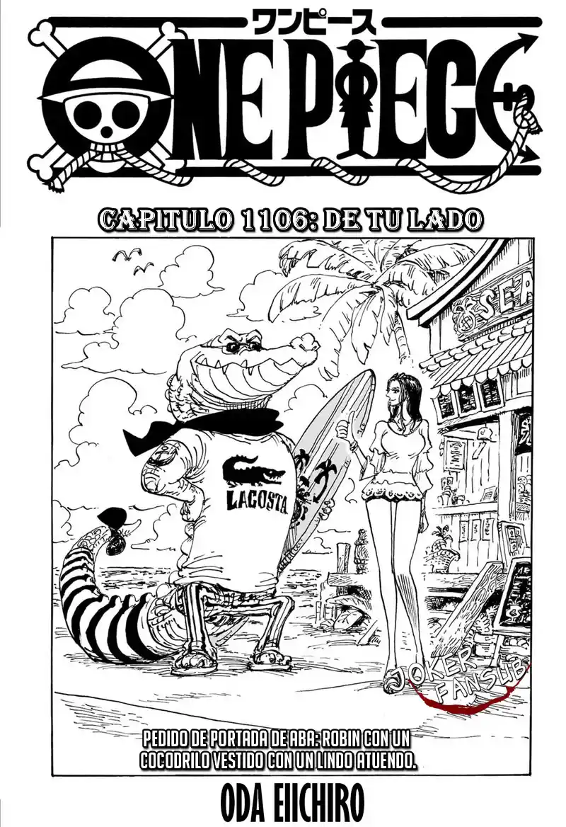 One Piece: Chapter 1106 - Page 1