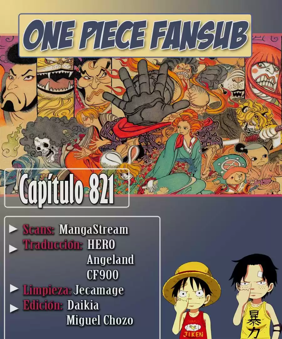 One Piece: Chapter 821 - Page 1