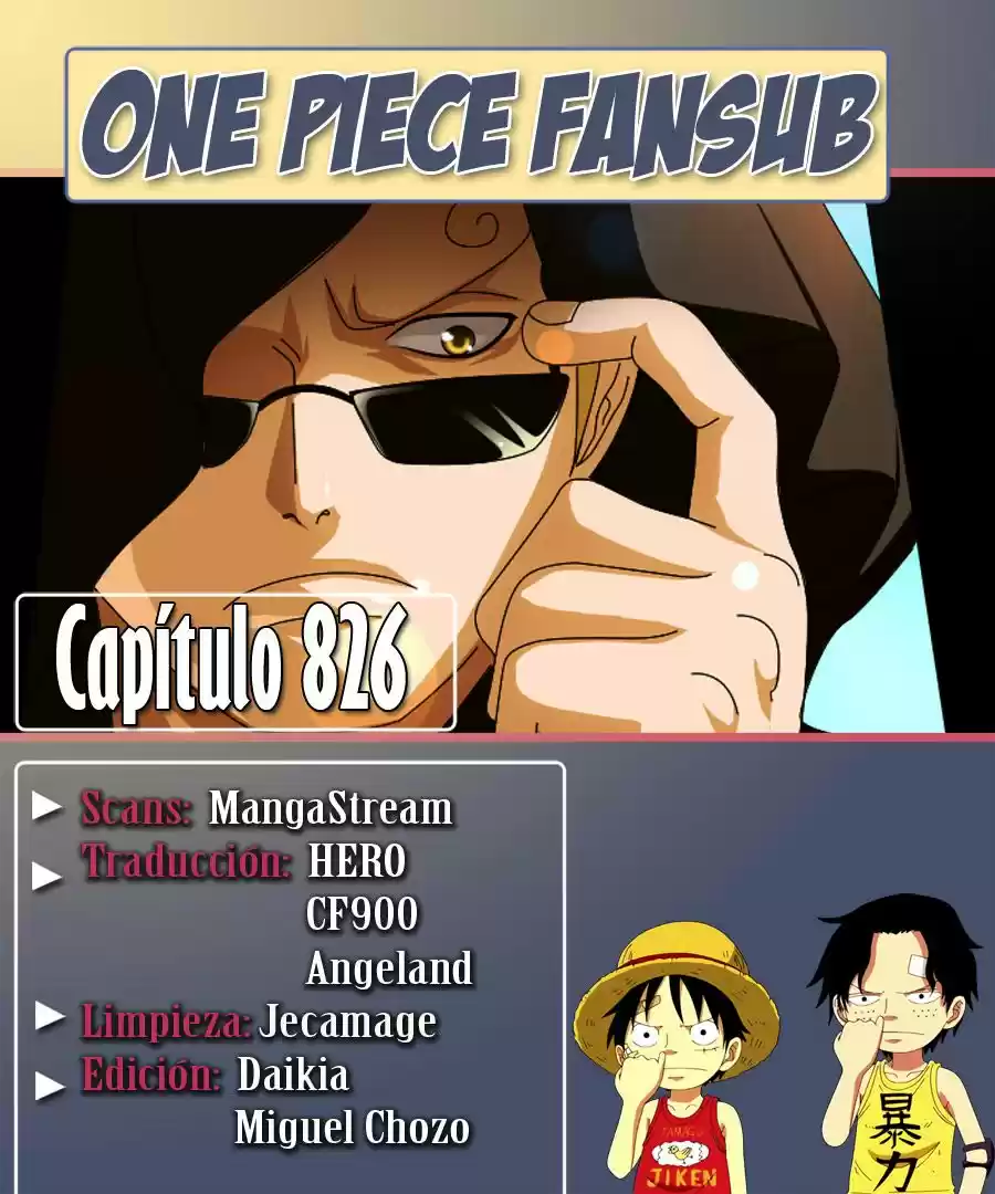 One Piece: Chapter 826 - Page 1