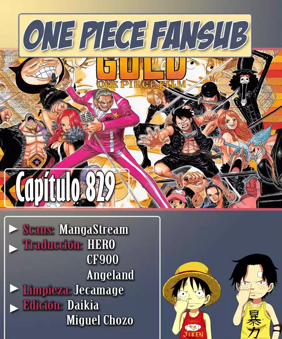 One Piece: Chapter 829 - Page 1