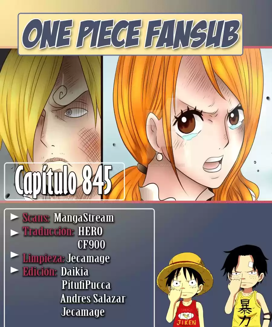 One Piece: Chapter 845 - Page 1