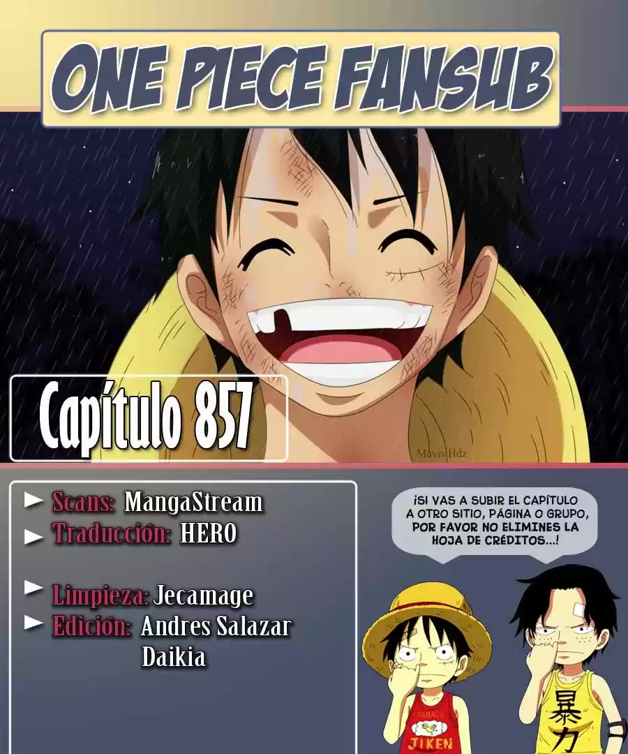 One Piece: Chapter 857 - Page 1