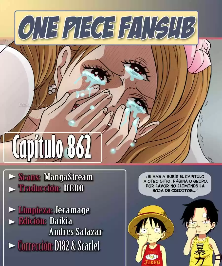 One Piece: Chapter 862 - Page 1