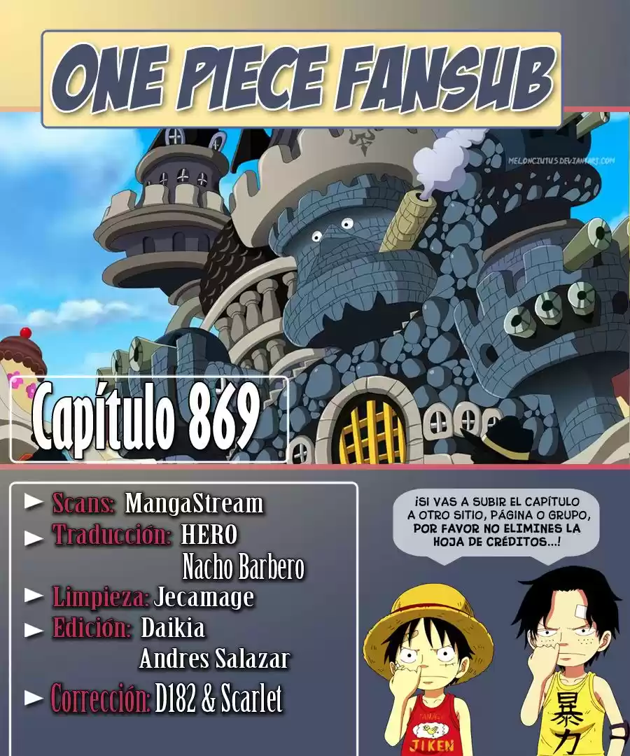 One Piece: Chapter 869 - Page 1