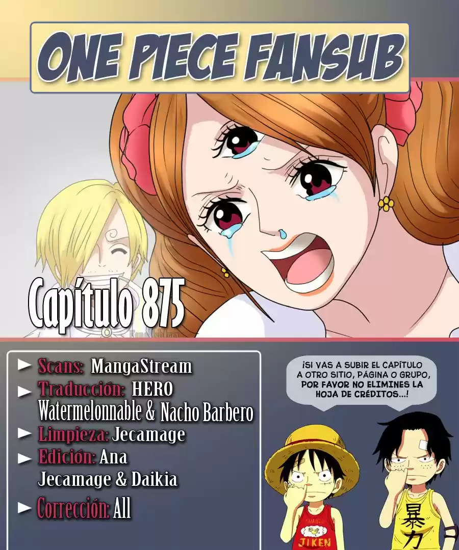 One Piece: Chapter 875 - Page 1