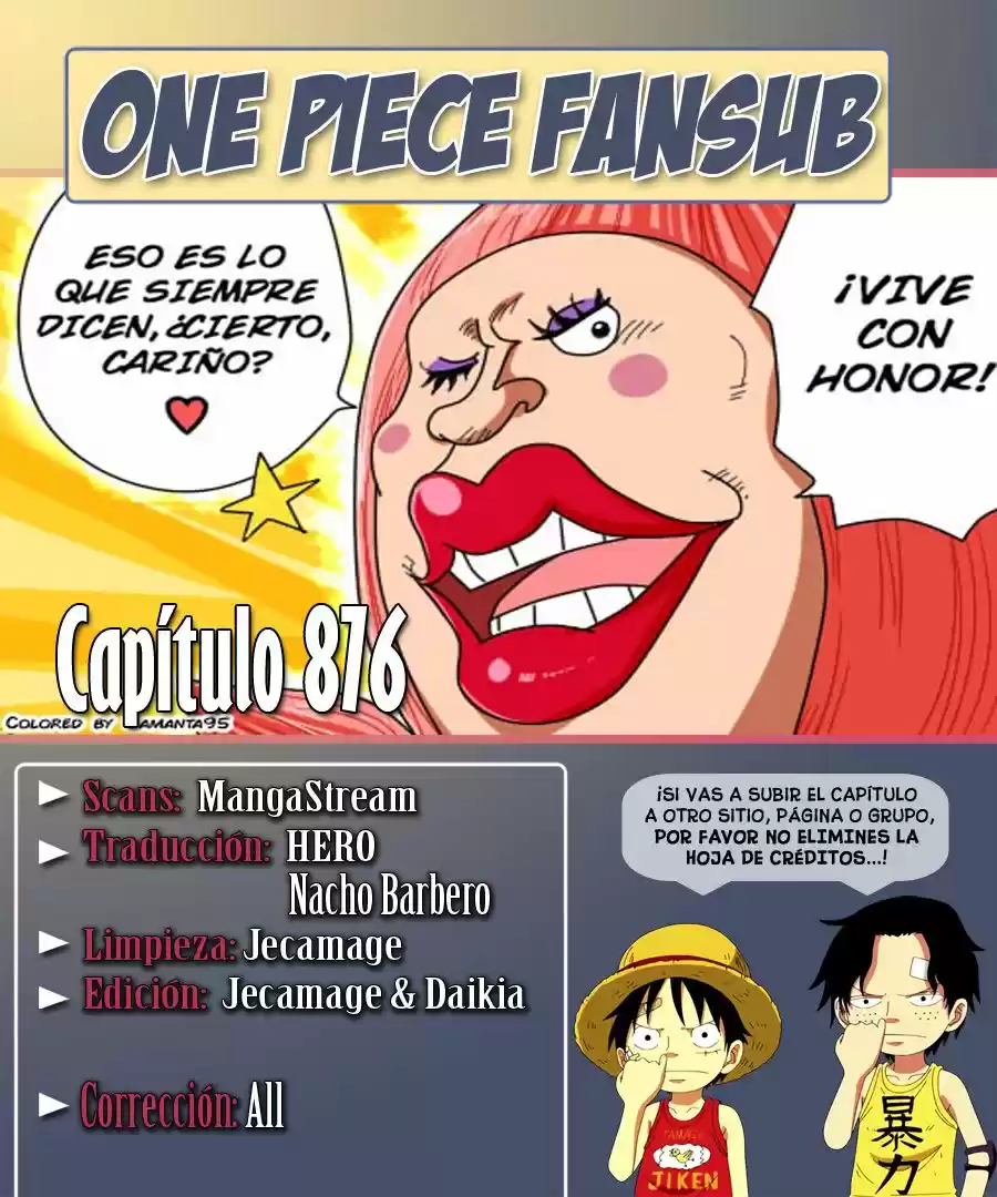 One Piece: Chapter 876 - Page 1