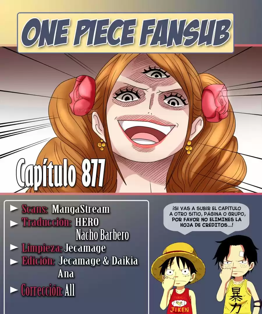 One Piece: Chapter 877 - Page 1