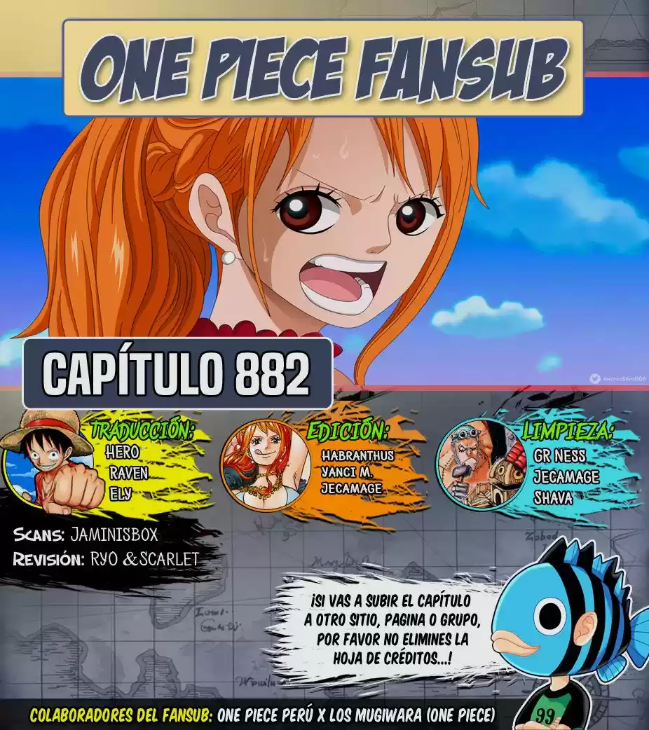 One Piece: Chapter 882 - Page 1