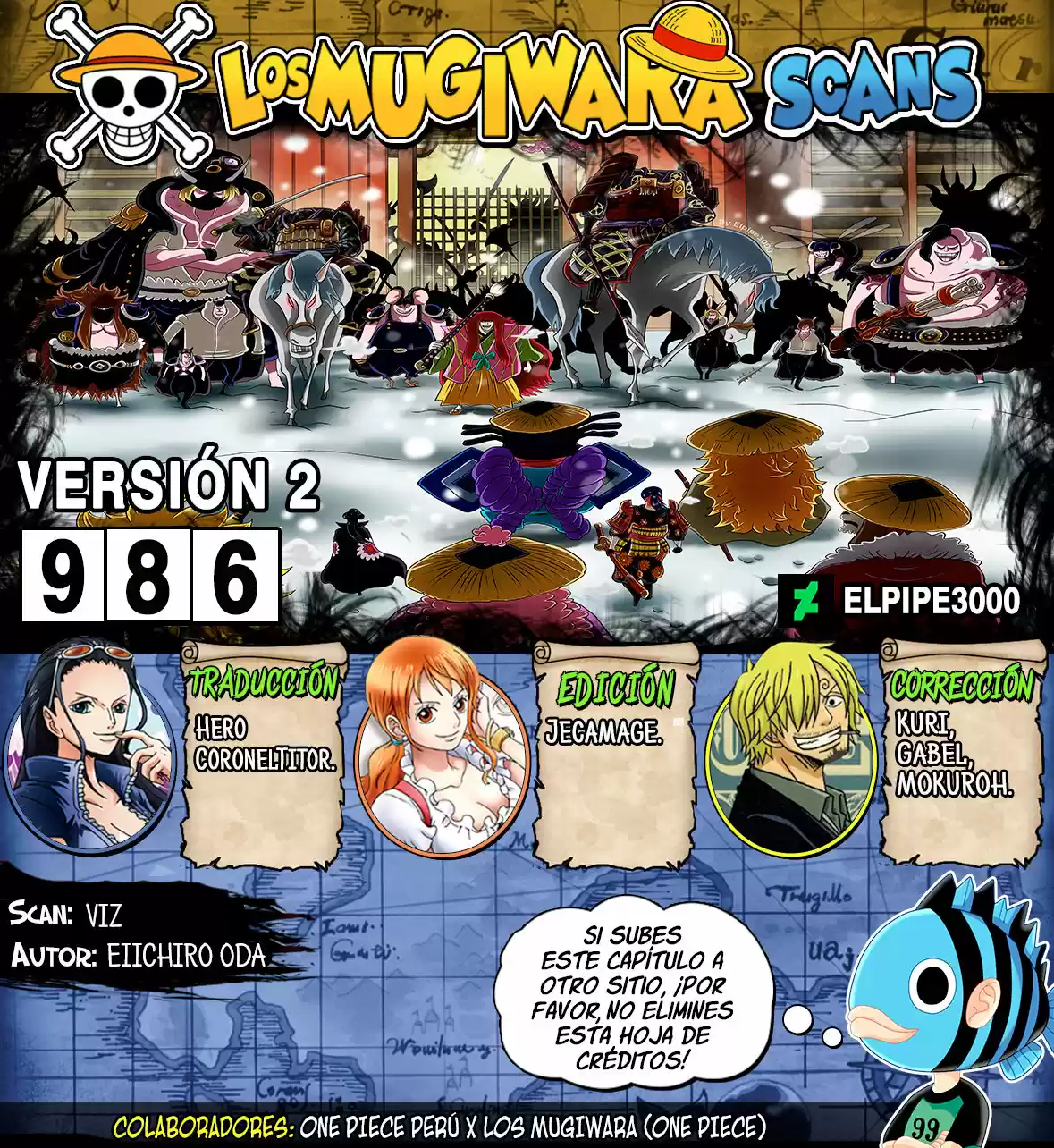 One Piece: Chapter 986 - Page 1